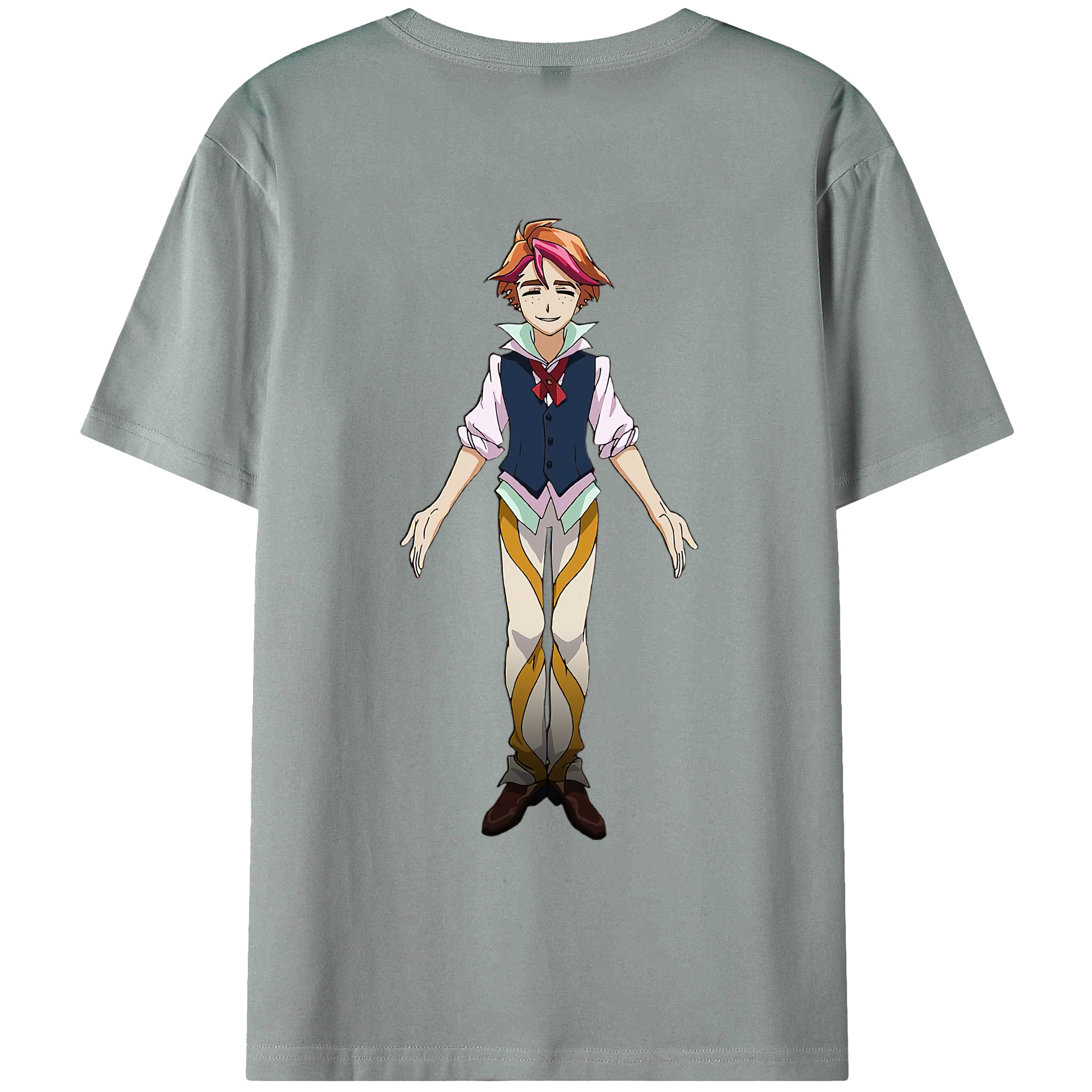 （画像用） 遊☆戯☆王 Yu-Gi-Oh! 綿100％ メンズ半袖Tシャツ（バックプリント） 通気性